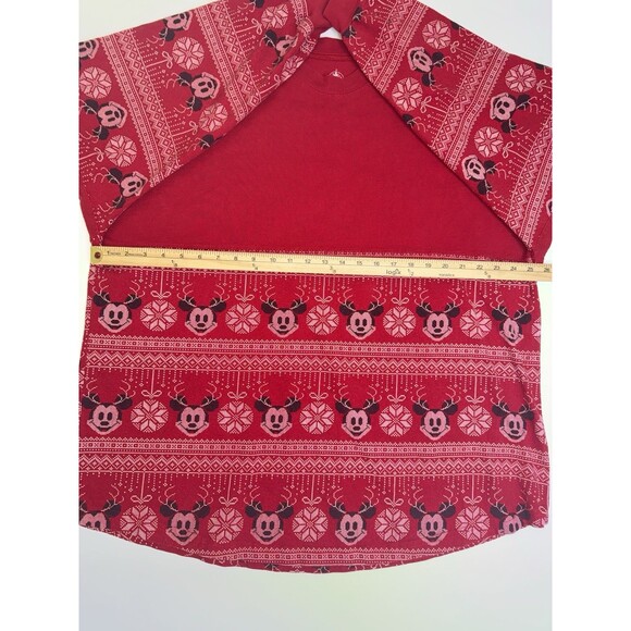 Disney Parks Spirit Jersey Adult Red Merry Christmas Mickey Mouse Disneyland XXL - Picture 4 of 6